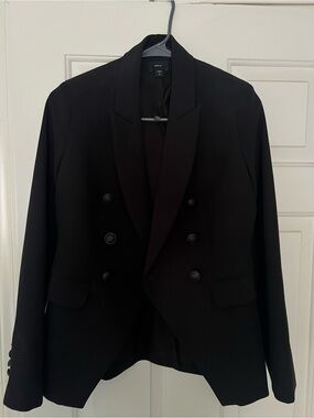 Express Black Double-Breasted Blazer